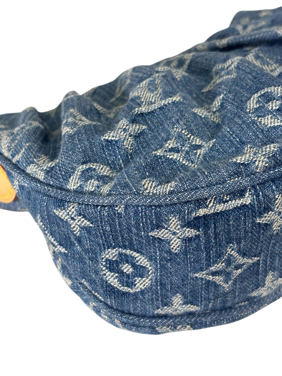 Louis Vuitton Blue Denim/Leather Trim Pochette