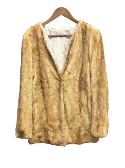 Vintage Beige Mink Fur Coat