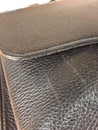 Gucci Black Calfskin Small Dollar Interlocking G Two-Way Bag