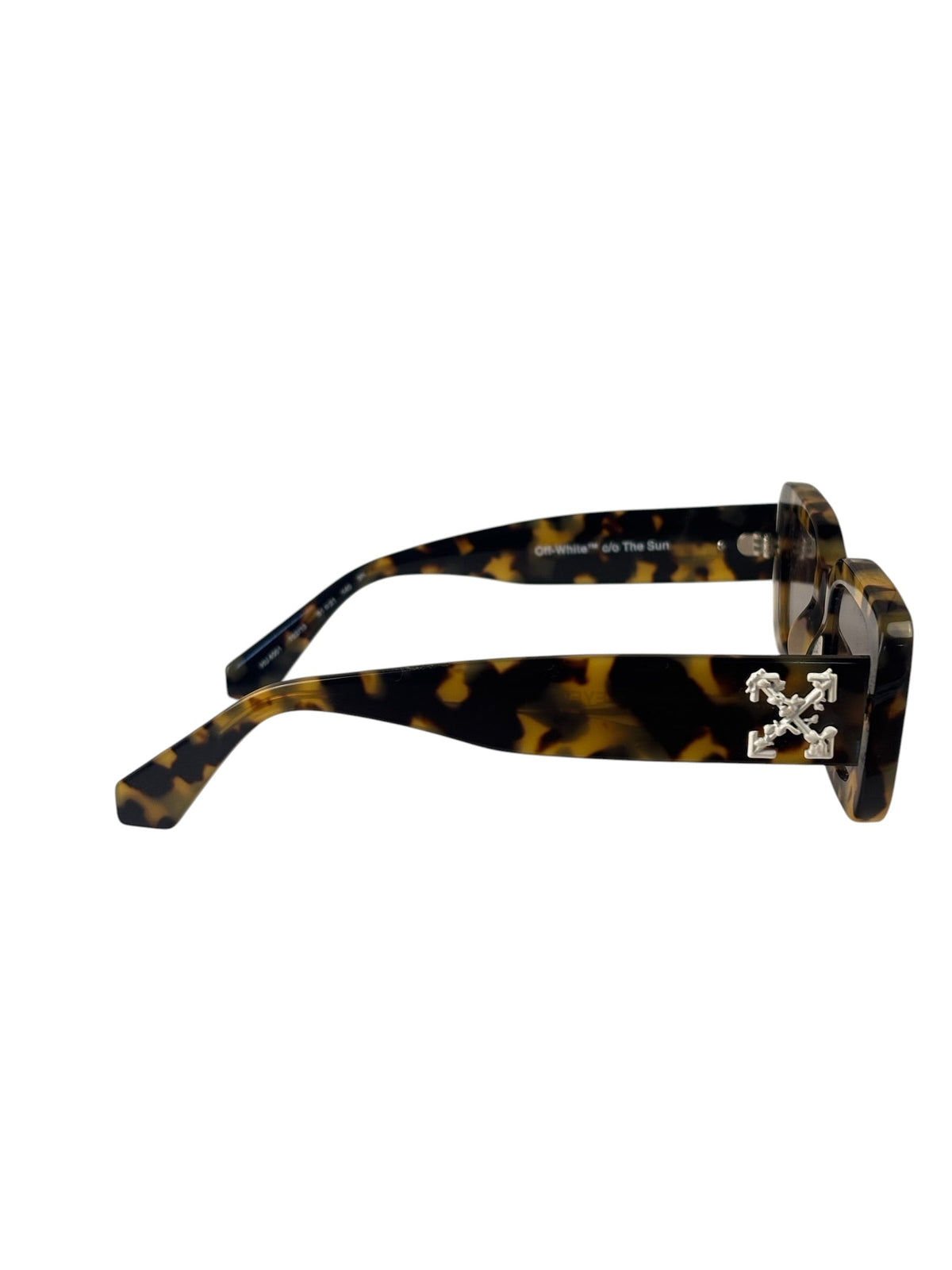 Off-White Tortoiseshell Rectangular C/O The Sun Sunglasses