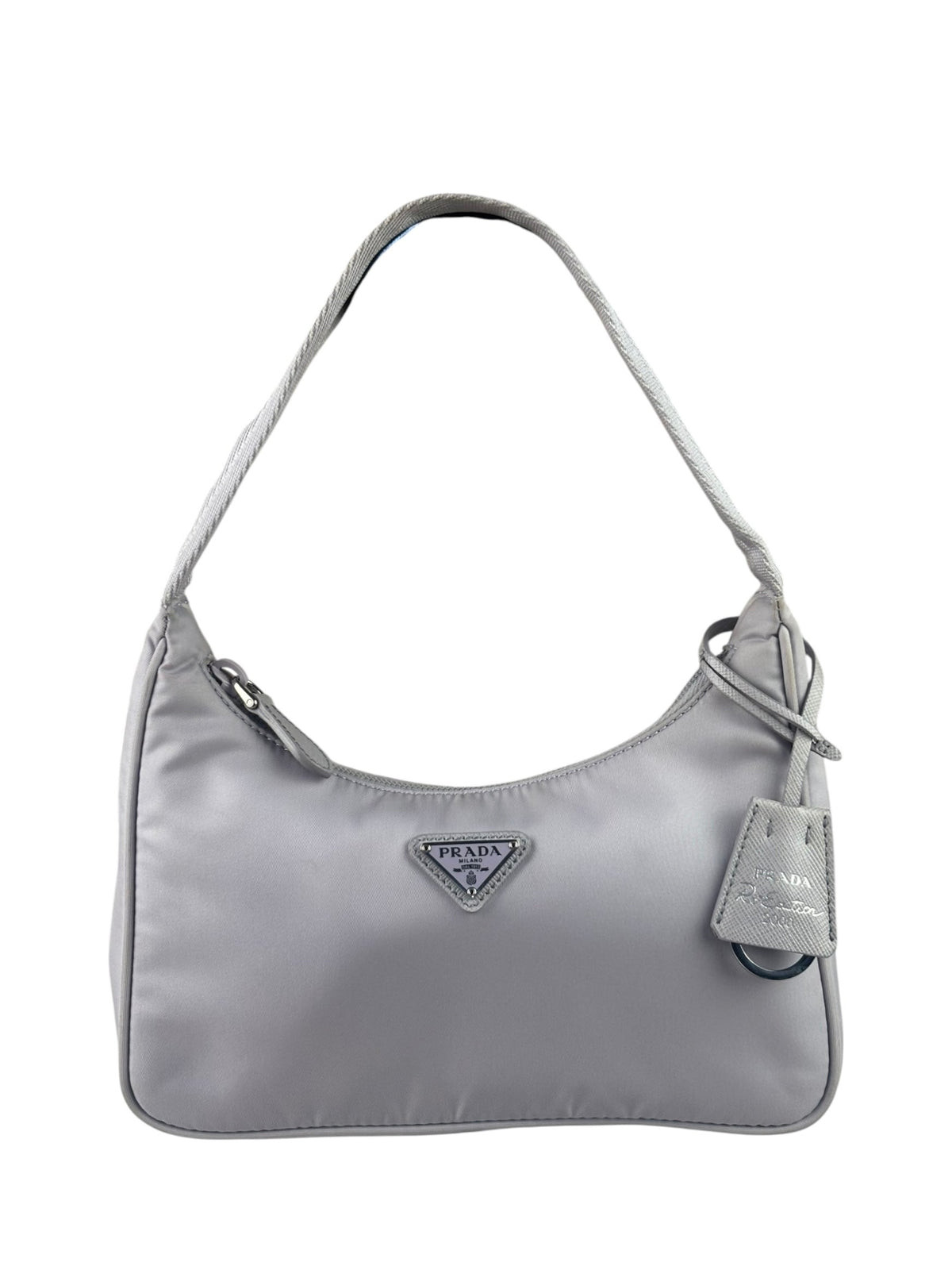 Prada Patel Purple Tessuto Nylon/Leather Trim Re-Edition Pochette 2000