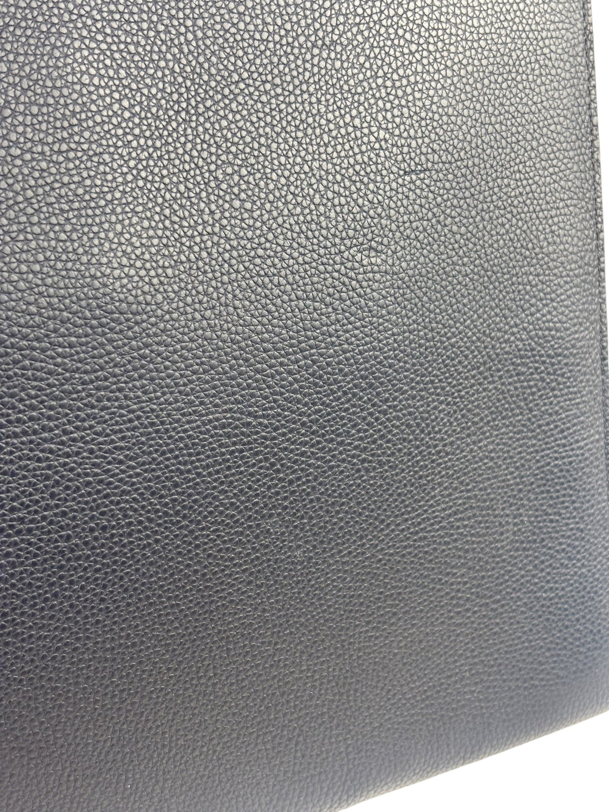 Coach Navy Pebbled Leather Laptop Case