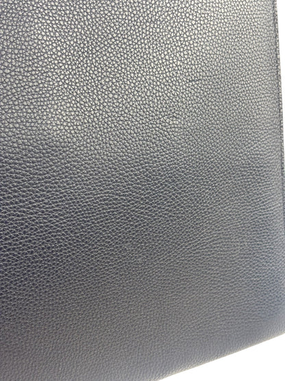 Coach Navy Pebbled Leather Laptop Case