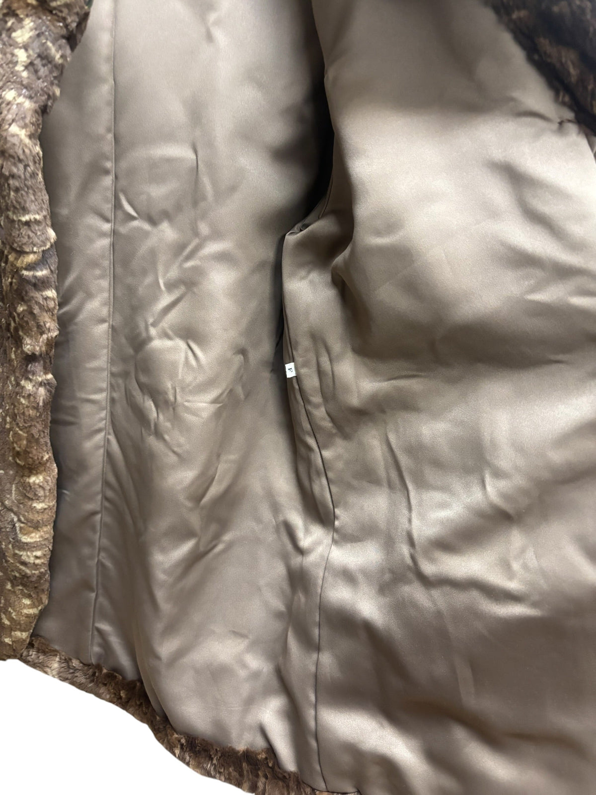 Canadia Fawn Print Llush Faux Fur Coat