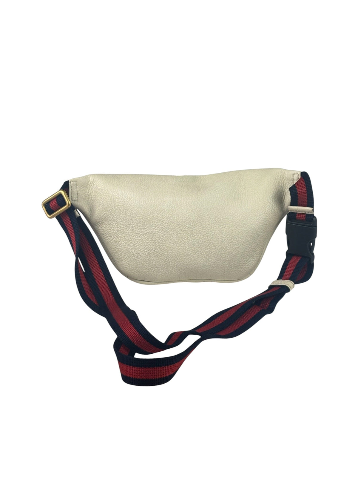 Gucci Cream Leather Print Belt Bag