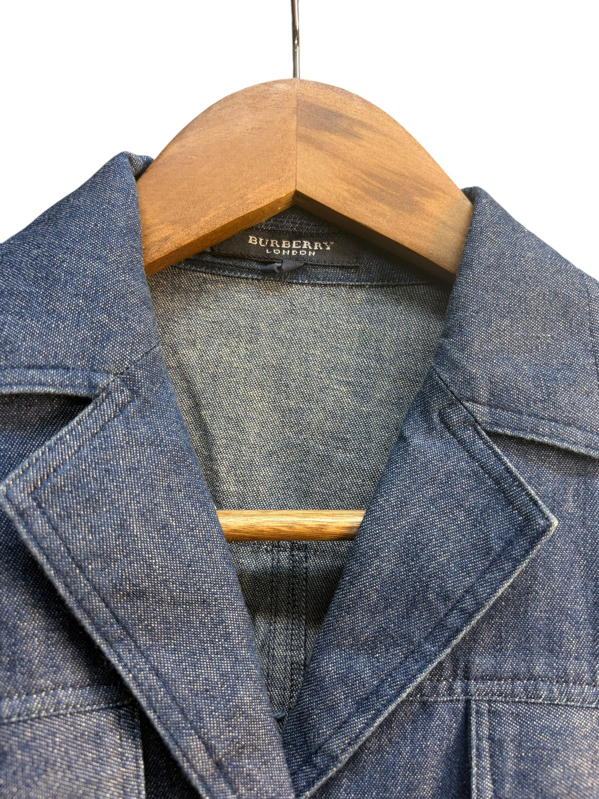 Burberry Blue Denim Short-Sleeve