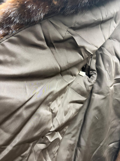 Vintage Saga Mink Dark Hazel Brown Coat