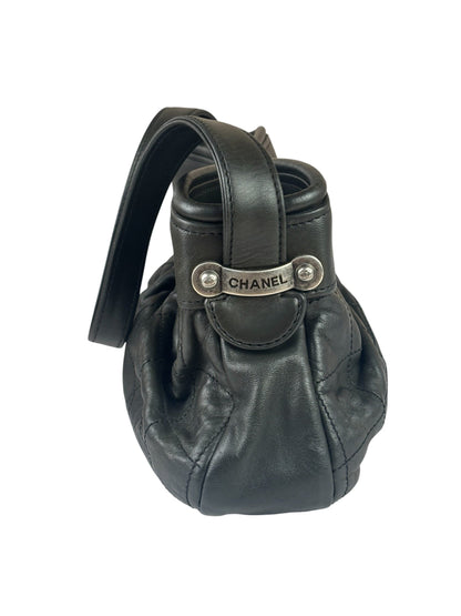 Chanel Grey Quilted Leather Tote Bag 2006
