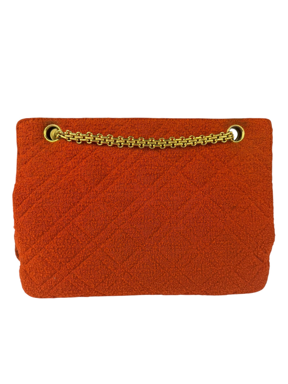 Chanel Vintage Red Quilted Tweed Shoulder Bag 1994