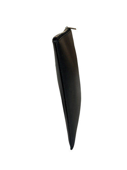 Yves Saint Laurent Black Pebbled Leather Pouch