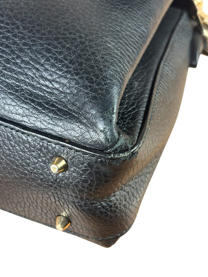 Gucci Black Calfskin Small Dollar Interlocking G Two-Way Bag