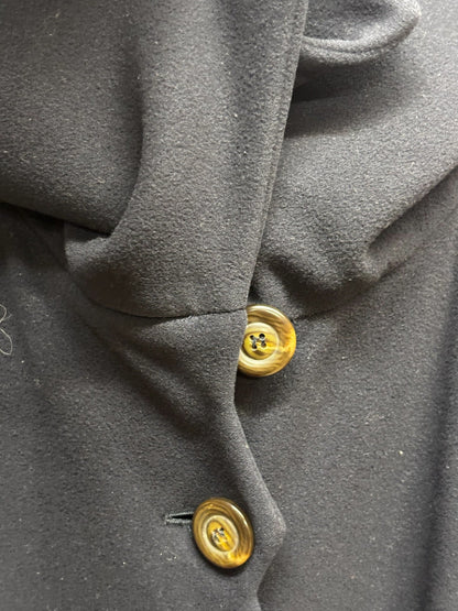 Vintage Fendi 365 Wool Trench Coat Navy