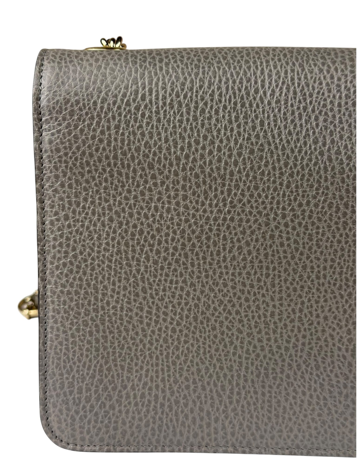 Gucci Grey Calfskin Interlocking Small G Shoulder Bag