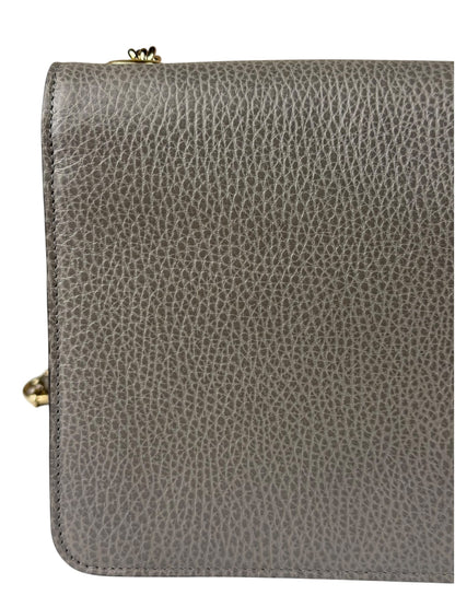 Gucci Grey Calfskin Interlocking Small G Shoulder Bag