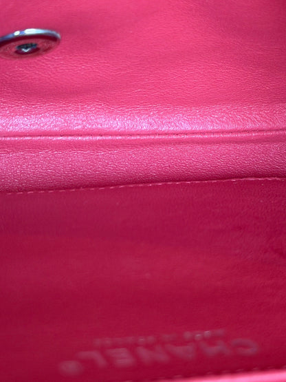 Chanel Coral Pink Matte Quilted Caviar Flap Shoulder Bag 2012