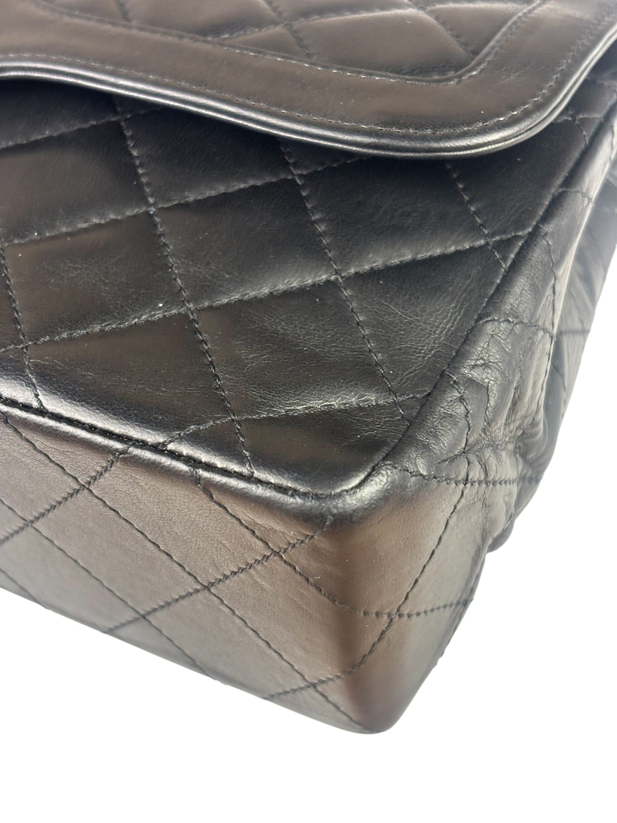 Chanel Black Quilted Leather Double Flap Small Bag