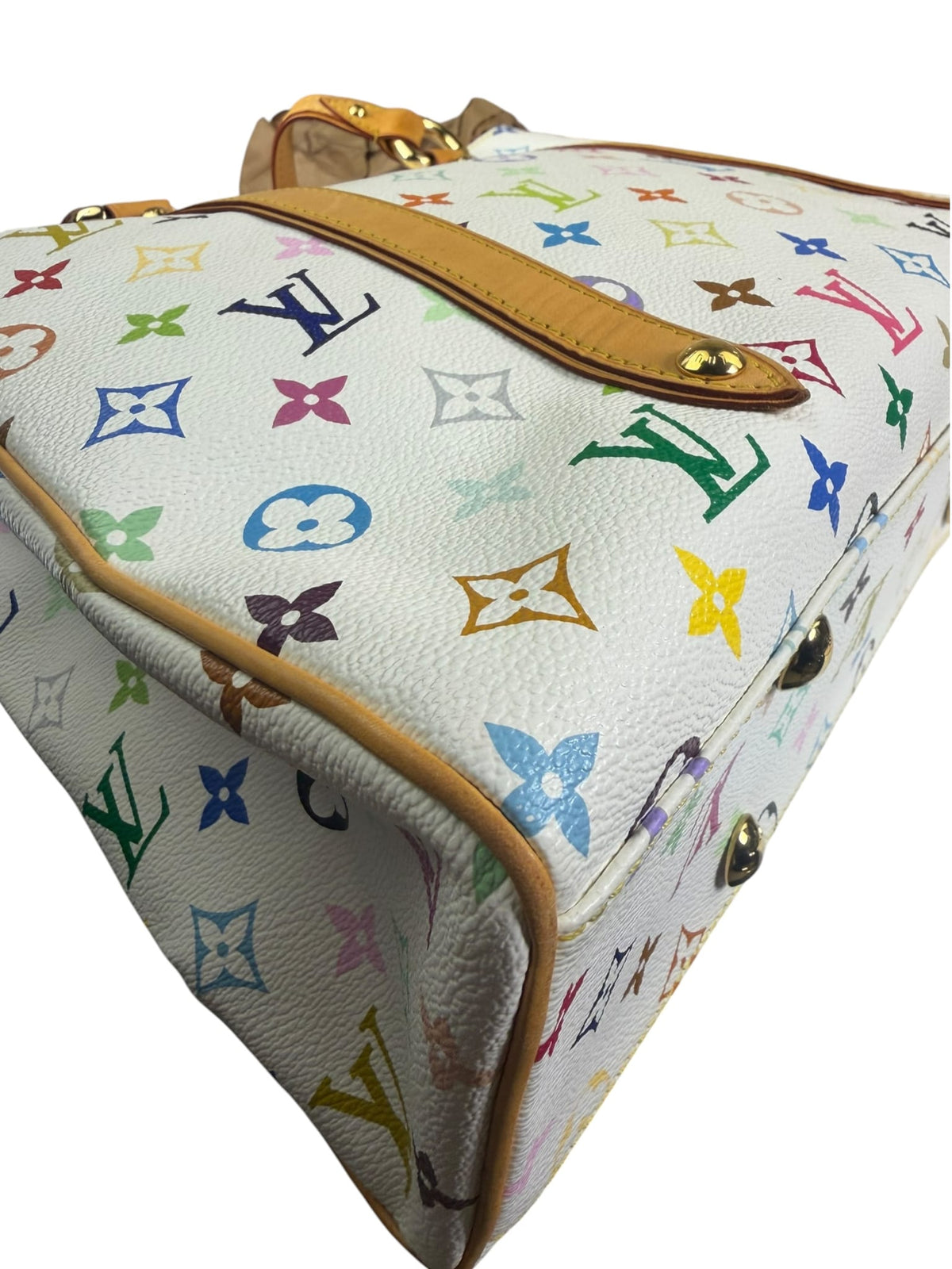 Louis Vuitton White Murakami Aurelia MM Tote Bag
