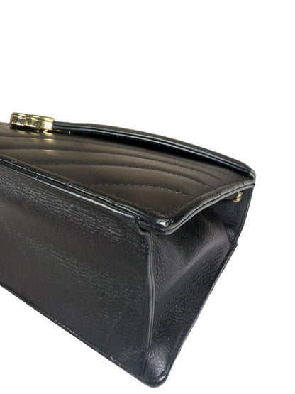 Chanel Black Calfskin Chevron Envelop Flap Bag 2019