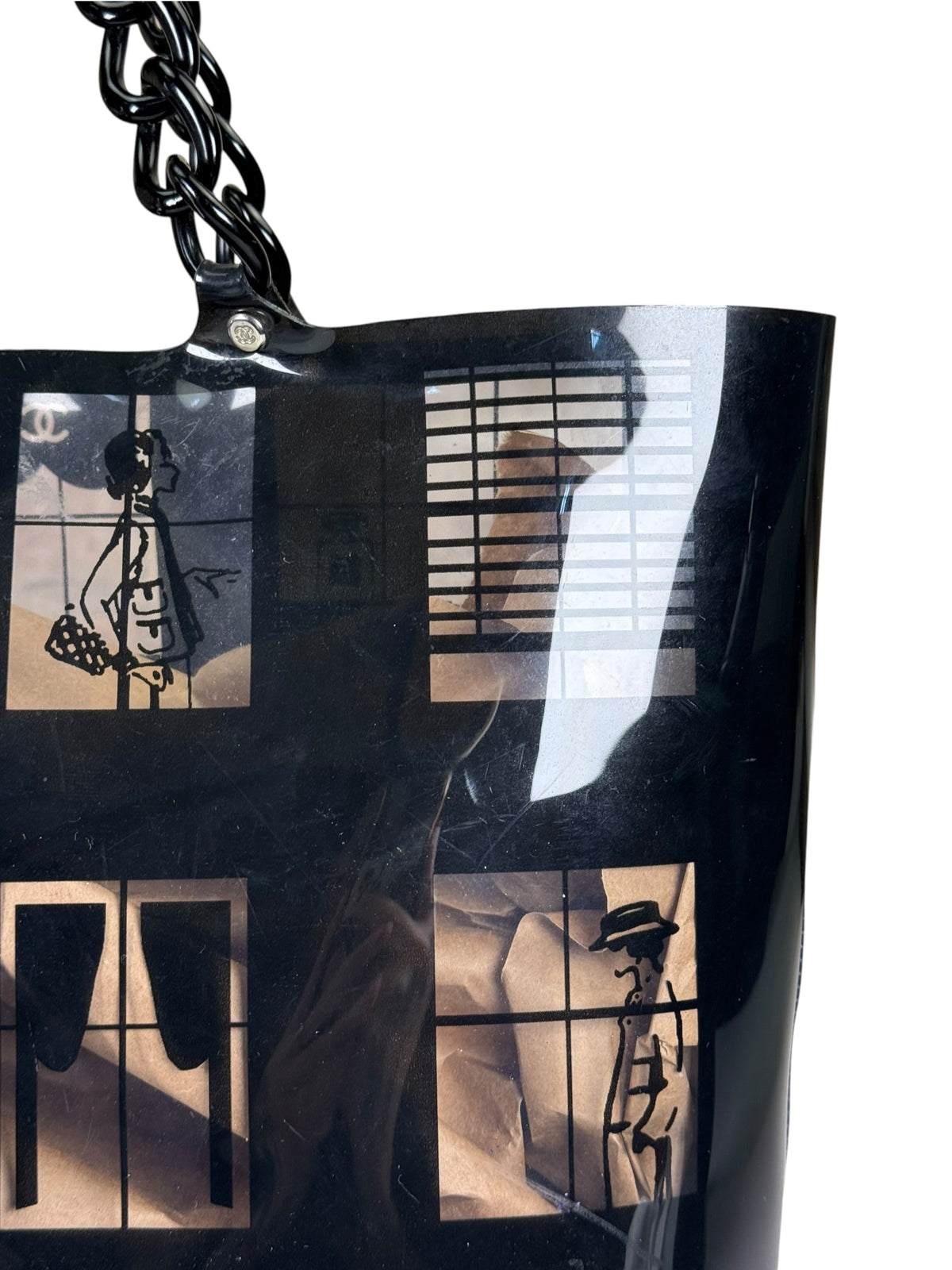 Chanel PVC Coco Window Tote Black 2003-04