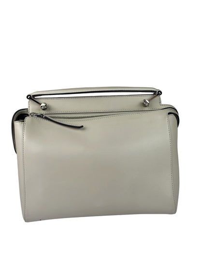 Fendi Cream Leather Latte Two-Way Bag