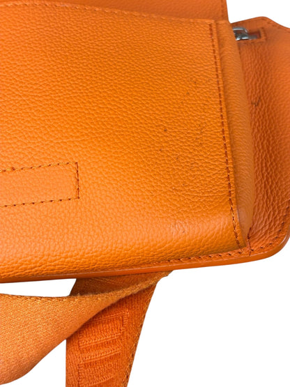 Louis Vuitton Aerogram Takeoff Leather Sling Bag Orange