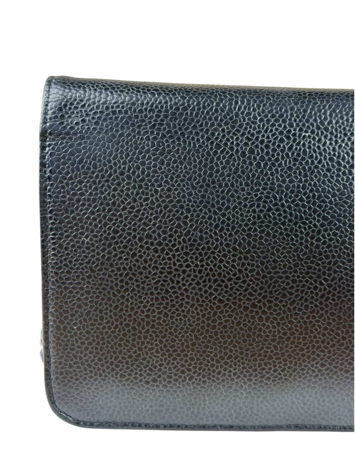 Chanel Black Caviar Flap Wallet On Chain 2013