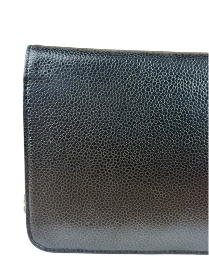 Chanel Black Caviar Flap Wallet On Chain 2013