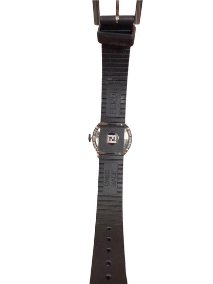 Fendi 8010L White Small Bubble Face Rubber Strap