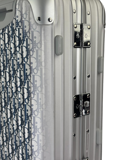 Christian Dior Blue/Silver Trotter Rimowa Suitcase