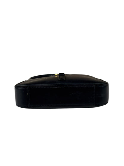 Yves Saint Laurent Black Leather Mini Le 5 À 7 Hobo Bag