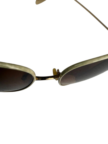 Oliver Peoples Gold-Tone Aviator Sunglasses