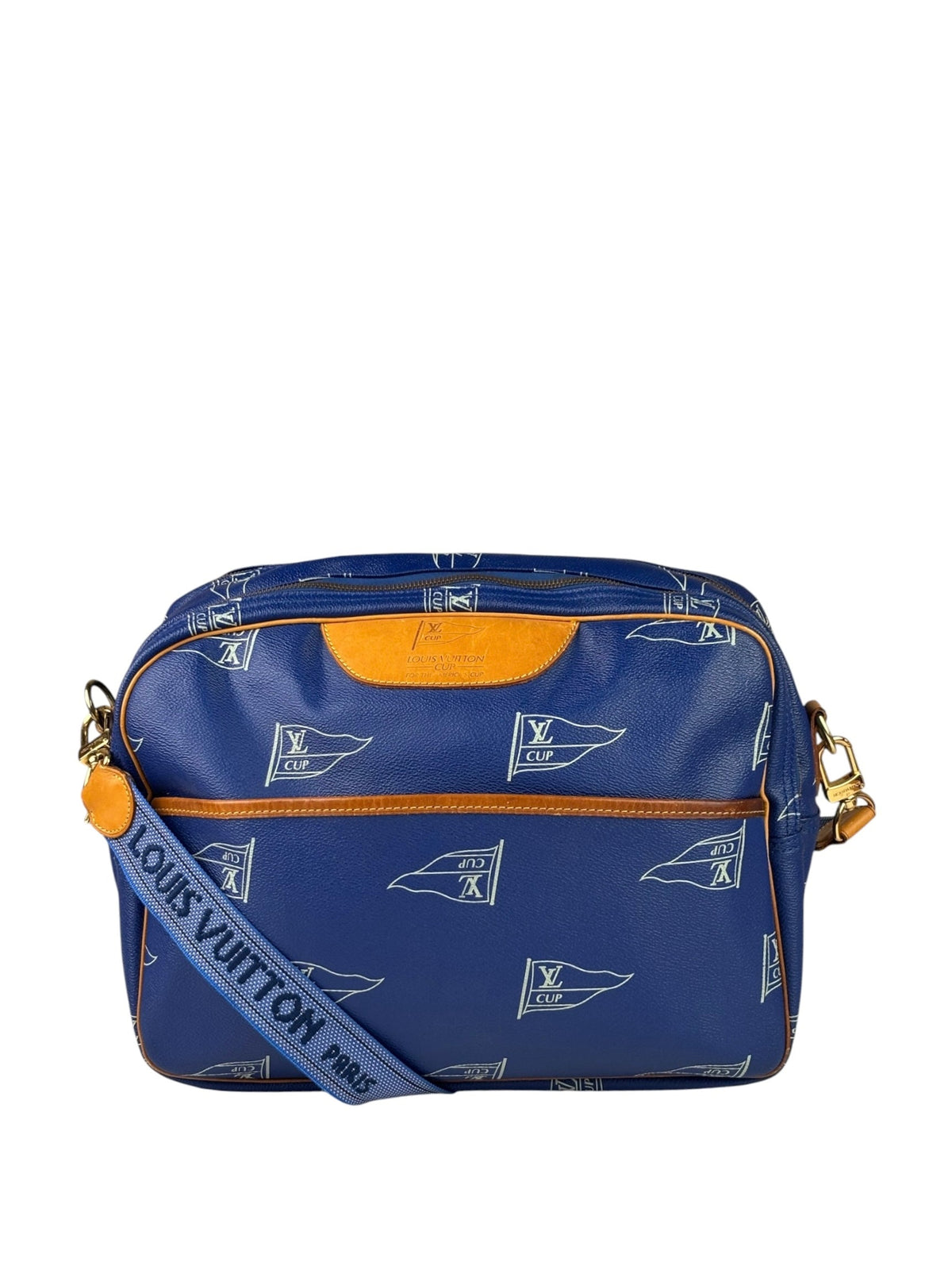 Louis Vuitton Vintage Blue LV Cup Sac Cowes Messenger