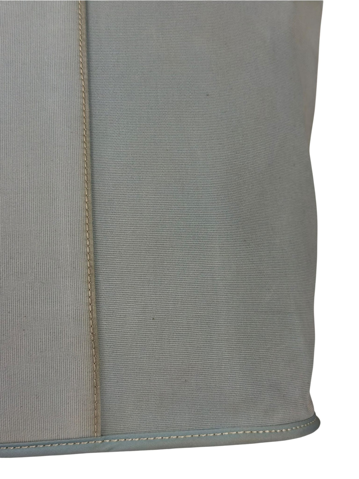 Hermes Light Blue Canvas Leather Trim Cabag Elan Tote