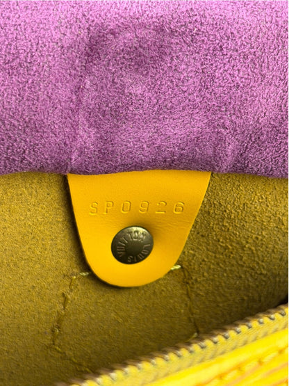 Louis Vuitton Yellow Epi Leather Speedy 25