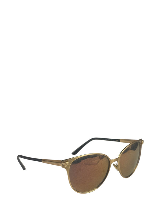 Versace MOD 2158 Black/Gold Mirrored Sunglasses