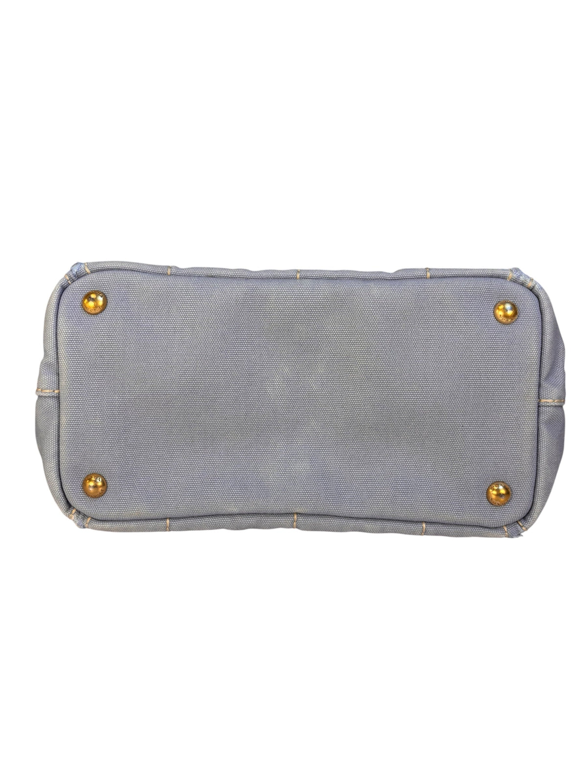 Prada Light Blue Canapa Canvas Two-Way Tote