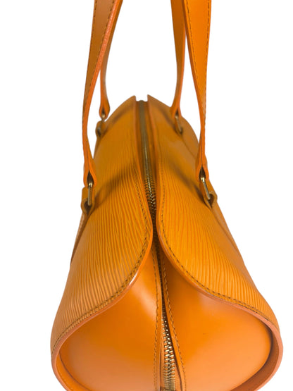 Louis Vuitton Orange Epi Leather Soufflot Handbag