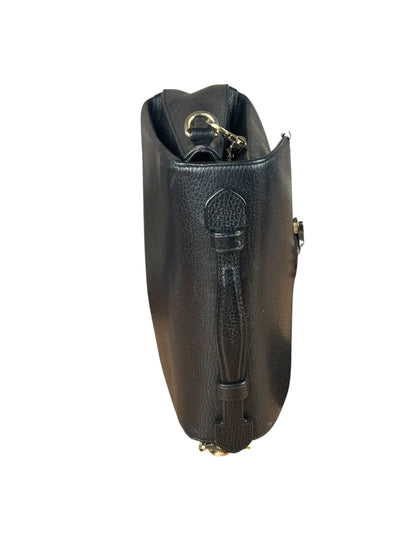 Gucci Black Calfskin Small Dollar Interlocking G Two-Way Bag