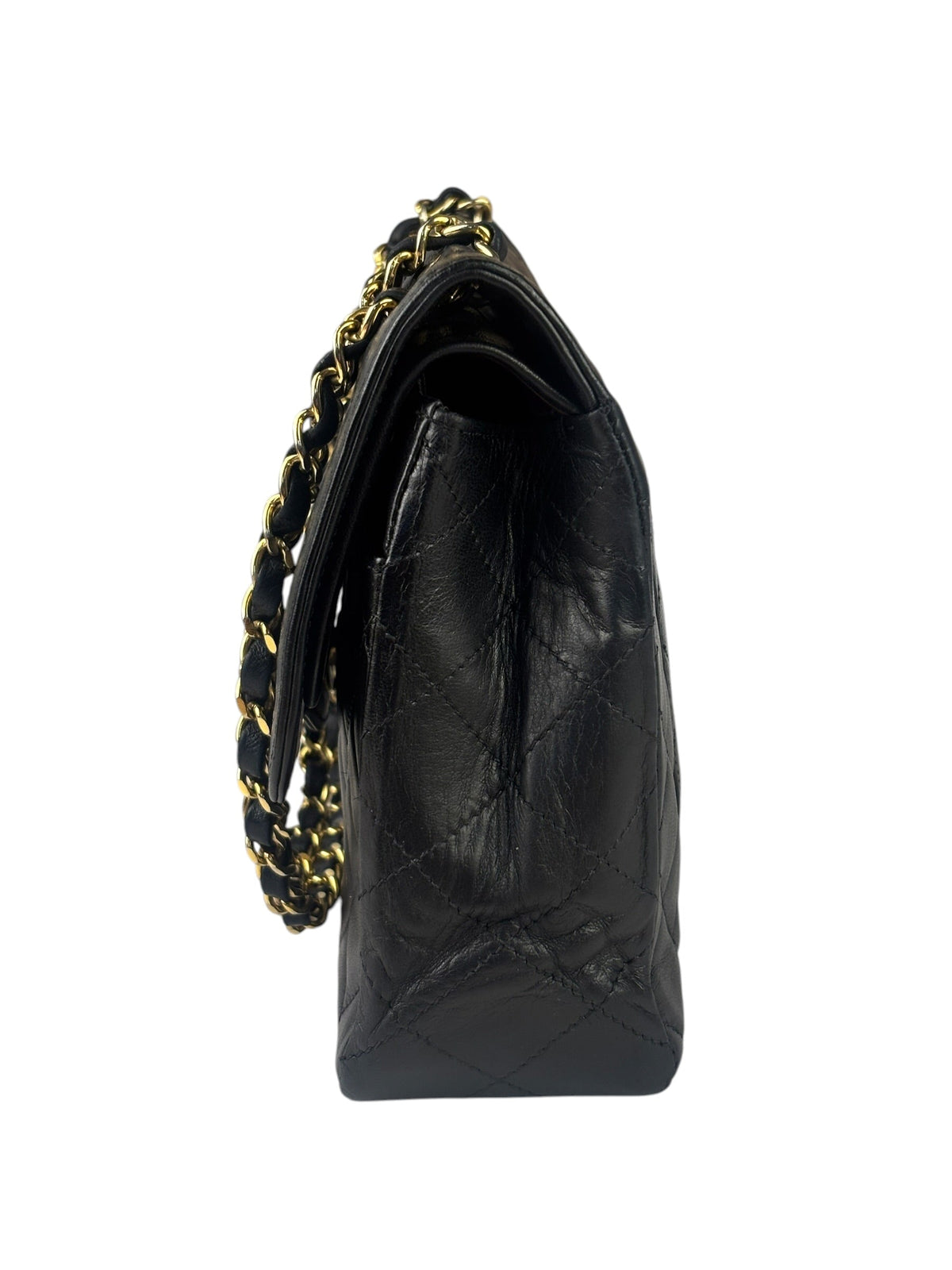 Chanel Black Quilted Leather Double Flap Small Bag
