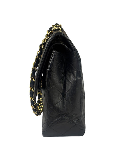 Chanel Black Quilted Leather Double Flap Small Bag