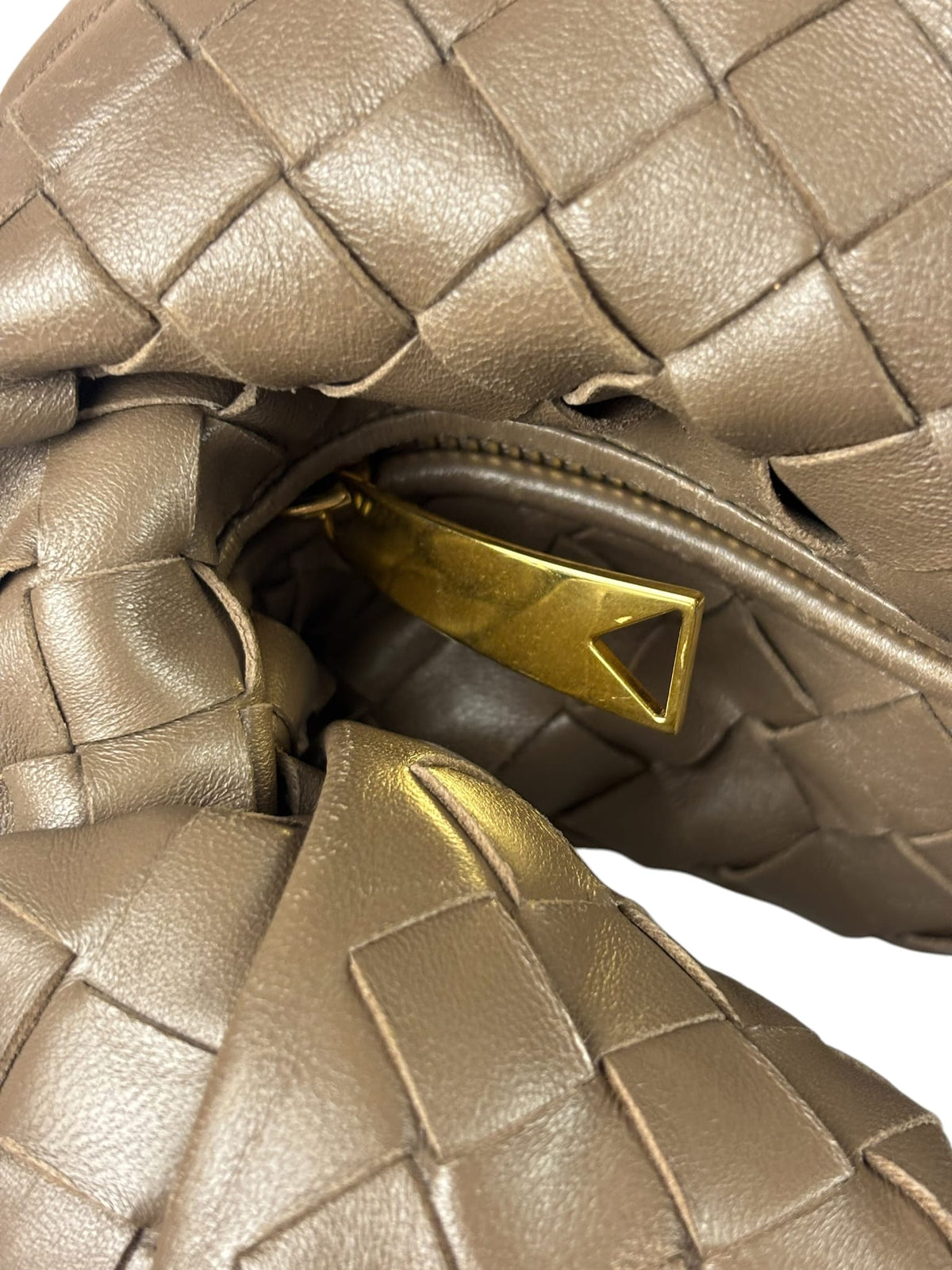 Bottega Veneta Brown Intrecciato Teen Jodie Hobo Bag