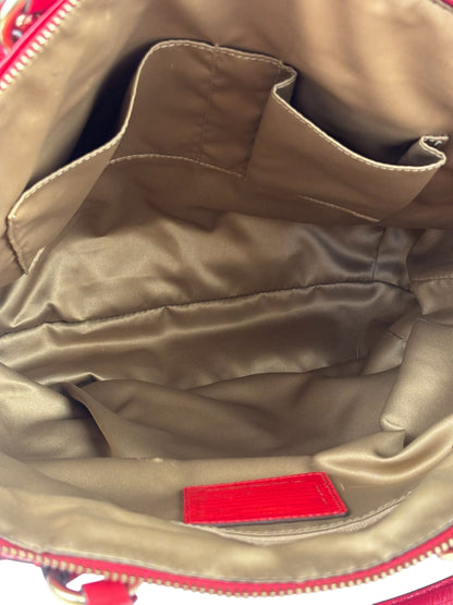 Coach Red Patent Leather Two-Way Bag