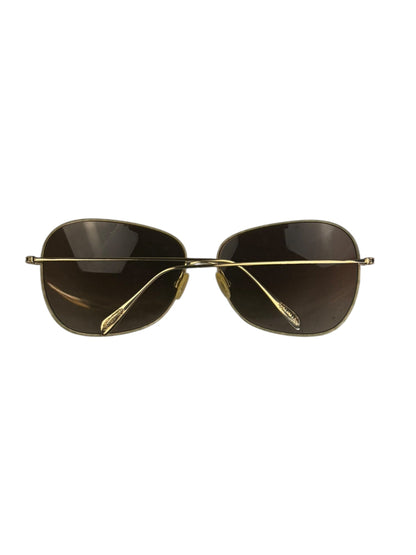 Oliver Peoples Gold-Tone Aviator Sunglasses