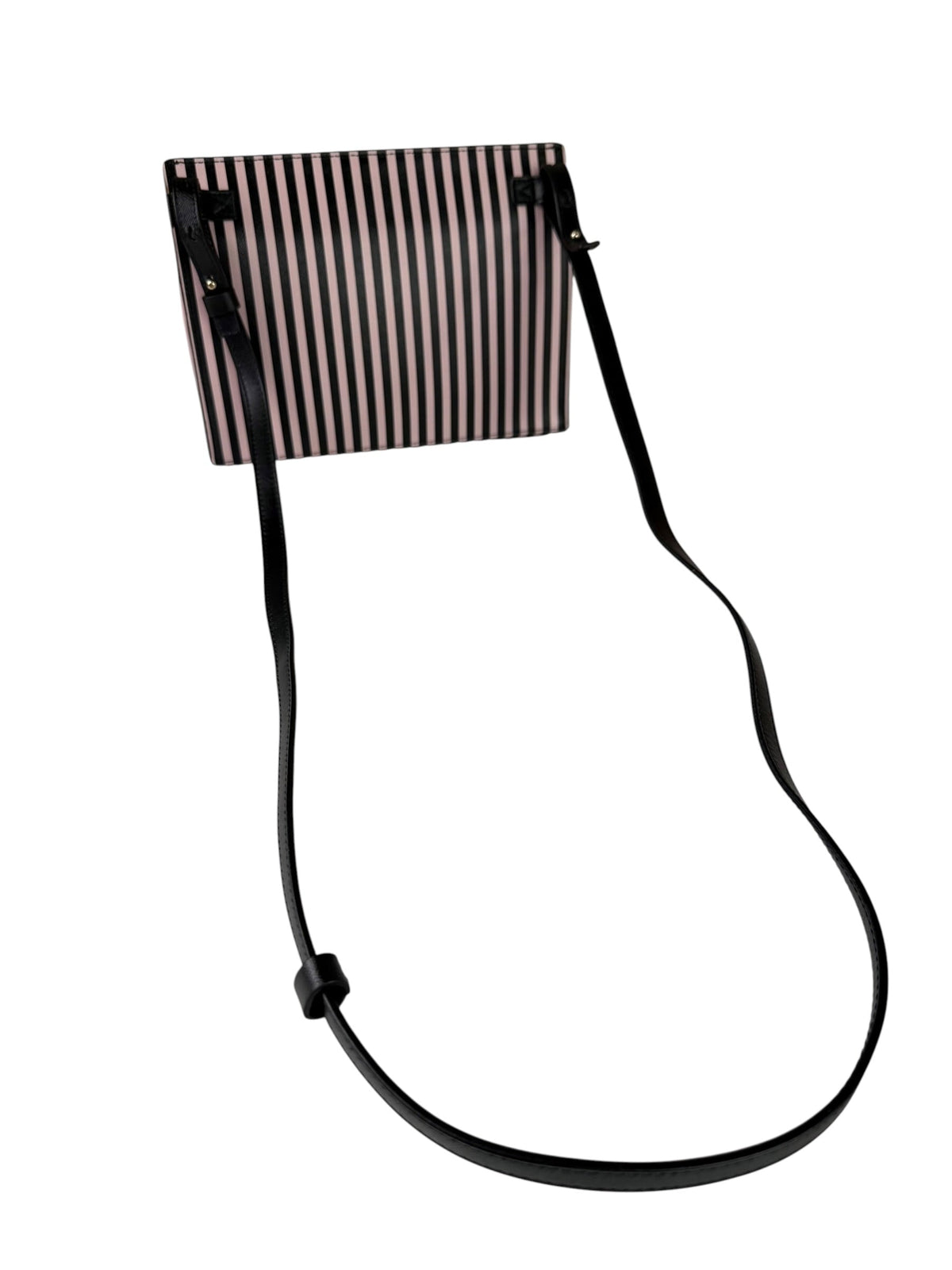 Salvatore Ferragamo Pink/Black Striped Crossbody Bag