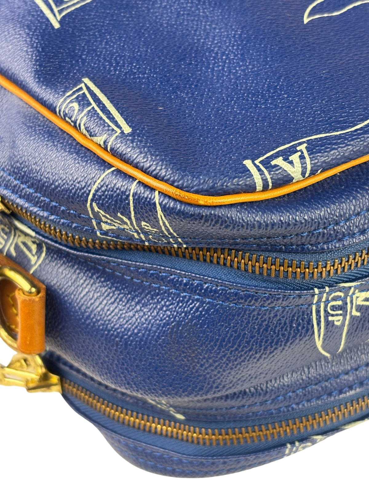 Louis Vuitton Vintage Blue LV Cup Sac Cowes Messenger