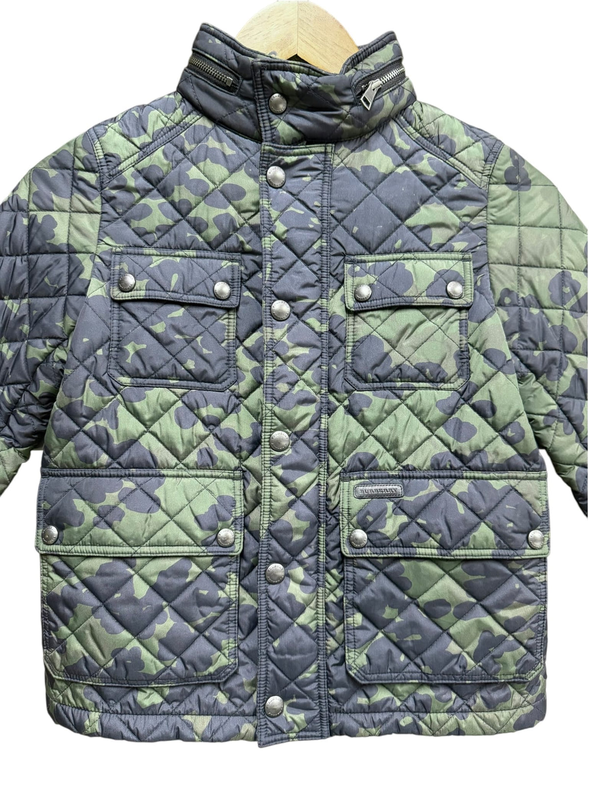 Burberry Kids Camo Quilted Puffer Jacket
