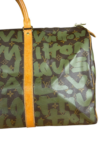 Louis Vuitton Stephen Sprouse Limited Edition Graffiti Keepall 50 Green