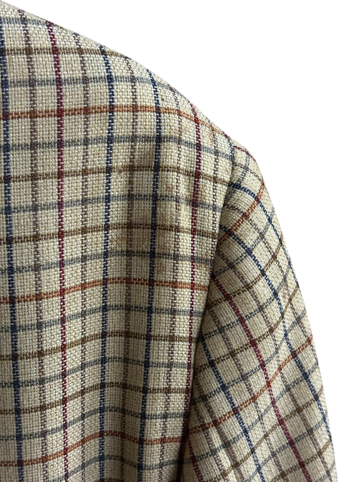 80s/90s Vintage Hermes Plaid Sportcoat (Distressed)