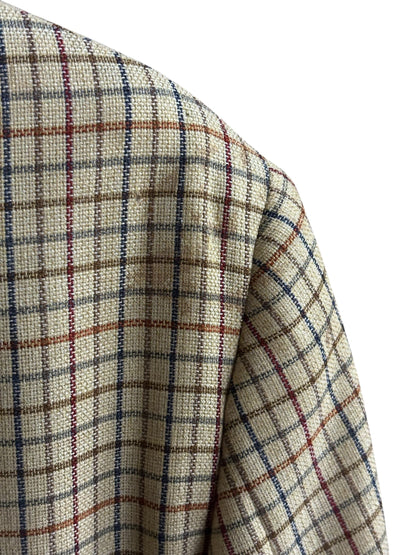 80s/90s Vintage Hermes Plaid Sportcoat (Distressed)