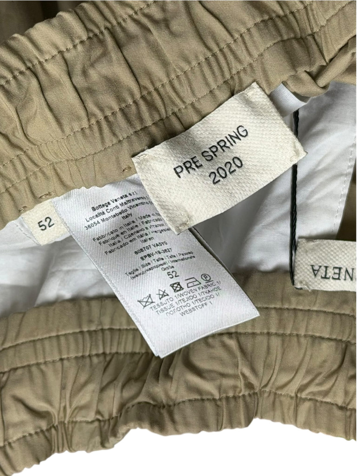 Bottega Veneta Khaki Jogger Pants